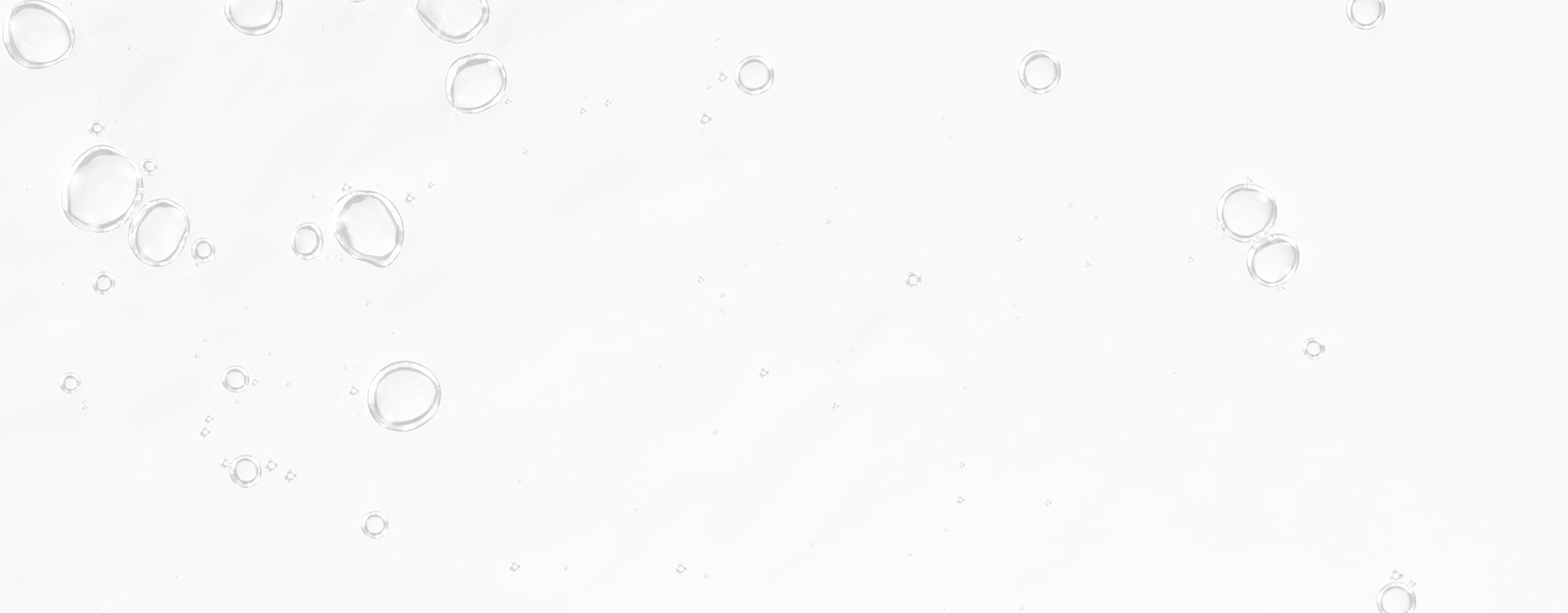 Water bubbles on a white background.
